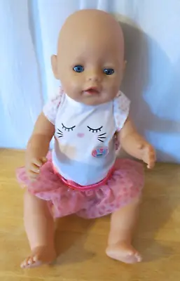 $10 • Buy Zapf Creations Baby Born Drink Wet Doll Sleep Eyes Original Clothing 2013