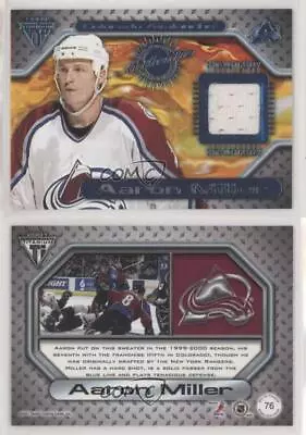 2000-01 Pacific Private Stock Titanium Game-Used Gear Aaron Miller #76 • $1.57