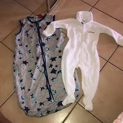 Bonds Sleep Sack & Wondersuit (Terry-towel) Size 0 (6 - 12 Months) Both As New • $15