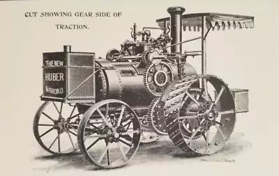 Postcard The New Huber Engine Threshers Tractor Marion Ohio 1910's • $12.95