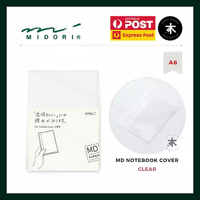 Midori - MD Notebook Cover - A6 - Clear • $8.50