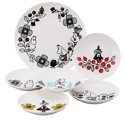 Moomin Valley Berry Set Plate 6 Pieces MM1400-52 215mm 140mm Yamaka From Japan • $51.33