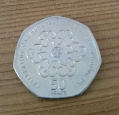 2010 50P COIN RARE GIRL GUIDING UK 100TH Girlguiding FIFTY PENCE. No Mint Errors • £900