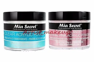 Mia Secret Acrylic Nail Powder Clear +  Multibalance Nail System 2 Oz /each • $23