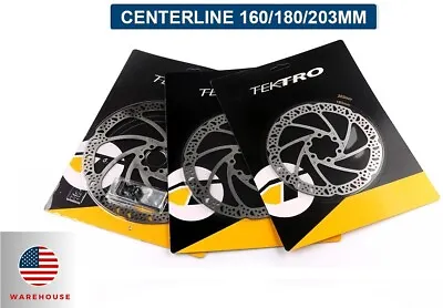 TEKTRO Bike Rotor 160/180 MTB/E-Bike Hydraulic Disc Brake With 6 Bolt • $16.58