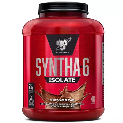 BSN Syntha-6 100% Whey Protein Isolate WPI 4.02 Lb (1.82 Kg) Chocolate • $129.90