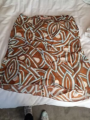 Vintage Marni Asymetrical Silk Skirt 44 Size 14 • £0.99