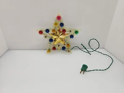 Vintage Christmas Star Tree Topper Plastic • $17.99