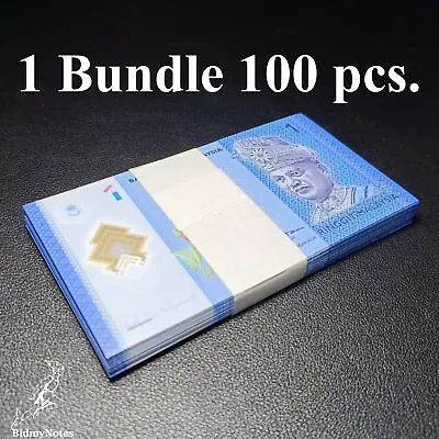 Malaysia 1 Ringgit ND 2011 P 51A Polymer UNC 1 Bundle 100 Pcs • $35.99