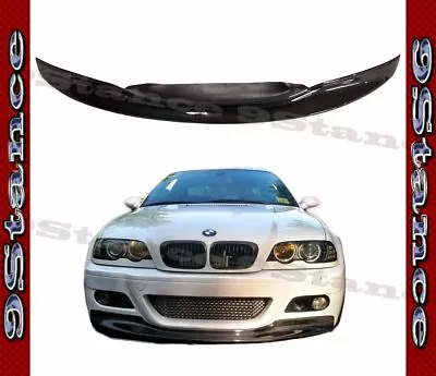 CFRP Carbon Fiber Wave W CSL Style Front Lip For 01-06 E46 M3 Stock Bumper ONLY • $339.99