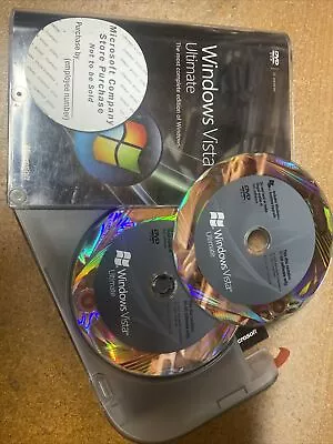 Microsoft Windows Vista Ultimate Full 32 Bit & 64 Bit Retail Version • $89