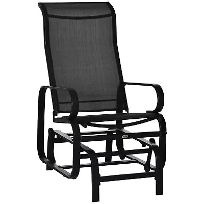 Outdoor Patio Sling Fabric Swing Glider Rocker Chair For Porch Deck Garden Pool • $83.19