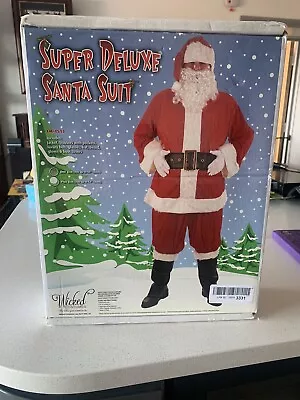 £9.99 • Buy Wicked Costumes Male Regal Plush Professional 8pce Santa Outfit