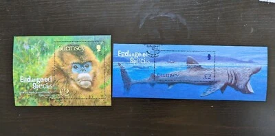 £1.49 • Buy Guernsey Endangered Species Miniature Sheets Used Ms1085 Ms1016