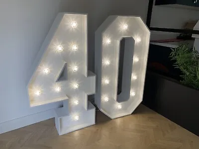 TO BUY! 4ft High Marquee Numbers And Letters Hand Made To Your Order • £145