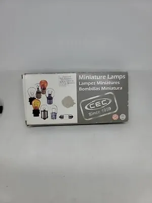 Box Of 10 CEC 2826 Miniature Lamps 13.5 Volt 5 Watts T3-1/4 Wedge Base   • $8