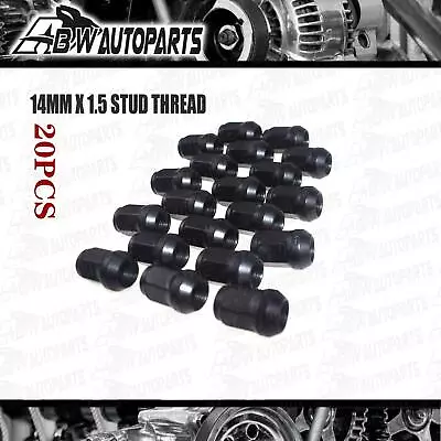 20PCS 14mmx1.5 Black Wheel Lug Nuts For Holden Commodore VE VF • $38.21