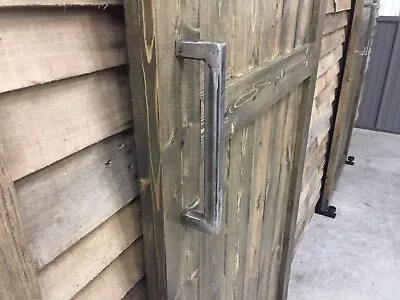 Industrial Fabricated Square Steel Tubing Barn Door Handle Drawer Pull • $30