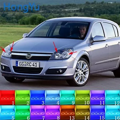 Multi-Color LED Angel Eyes Halo Rings Kit For Opel Vauxhall Saturn Astra 2007-10 • $33.99