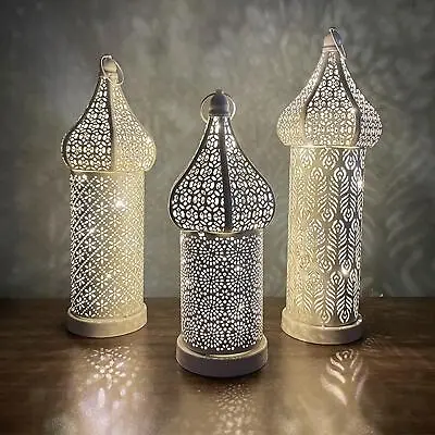 Retro Style Moroccan Lantern Light Bedside Desk Lamp For Wedding Fireplace • $40.30