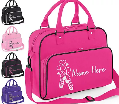 Personalised Irish Dance Bag Childrens Glitter Dancer Shoulder Kit Case Bag • £15.25