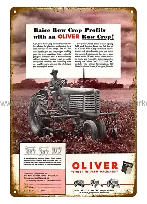 New House Interior Design 1950 Oliver 77 Tractor Metal Tin Sign • $18.94