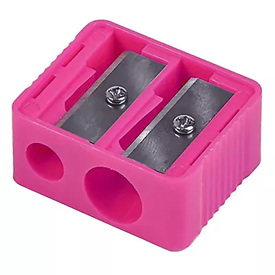 Royal Pink Cosmetic Pencil Sharpener Duo Double Make Up Lip Eye Liner • £3.25