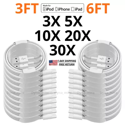 $51.05 • Buy USB Charger Cable Fast Long Data Cord Charging Lot For IPhone 13 12 11 Pro Max 8