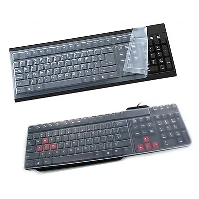 Universal Silicone Desktop Computer Keyboard.Cover Skin Protector Film CoveY~WR • $2.19