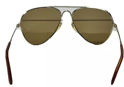 Vintage Merit Gold Pilot Sunglasses Frames Teardrop Shape Biker Beach Tough Guy • $10.95