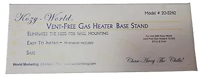 Kozy World 20-5242 Vent Free Gas Heater Base Stand • $14.95