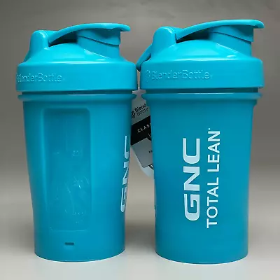 GNC LOT OF TWO! Total Lean Classic V2 Shaker Bottle/Blender Bottle Blue 20oz • $16