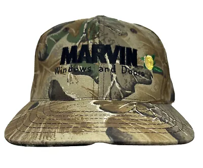 Marvin Windows And Doors Camouflage Hunting Trucker Snapback Hat Cap Made In USA • $19.99