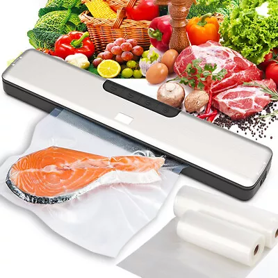 $12.99 • Buy Automatic Food Vacuum Sealing Machine Household Preservation Sealer +Sealing Bag