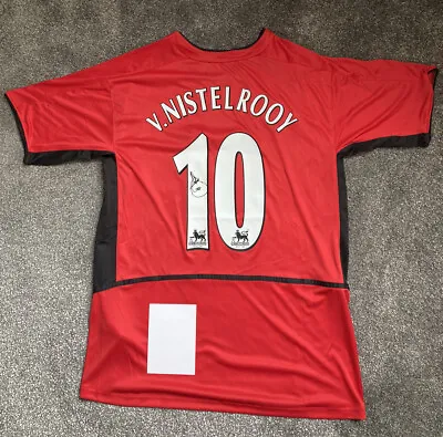 Ruud Van Nistelrooy #10 Manchester United 2002/04 Signed Football Shirt With COA • $339.12