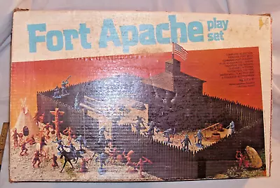 MARX FORT APACHE PLAY SET 1960s BOXED • $149.99