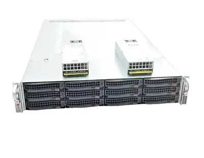 2U 12 Bay SAS3 SuperMicro Server 6028U-TR4T+ W/ X10DRU-i+ Barebone 12 Caddy RAIL • $299