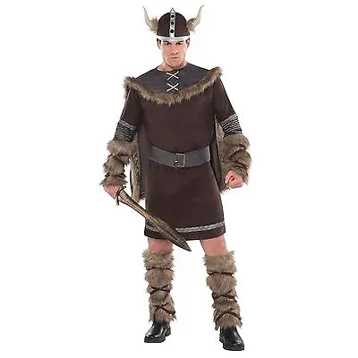 Book Week Adult Viking Fancy Dress Costume Medieval Saxon Halloween Warrior Men • £37.96