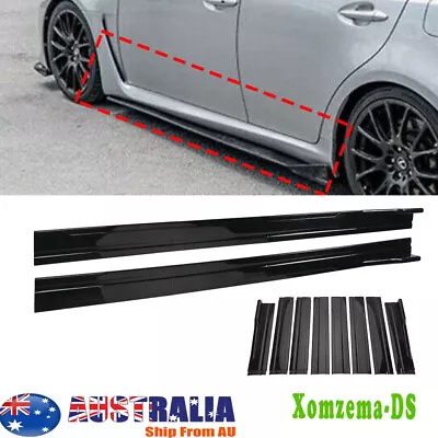 86.6inch Side Skirt Panel Splitter Lip Gloosy Black For Lexus IS300 IS250 IS200t • $43.95