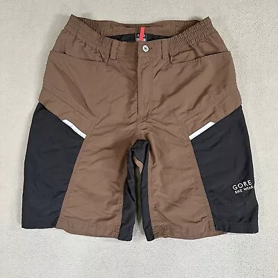 Gore Bike Wear Shorts Mens Medium Brown Reflective Mountain Bike MTB Riding EUC • $19.88