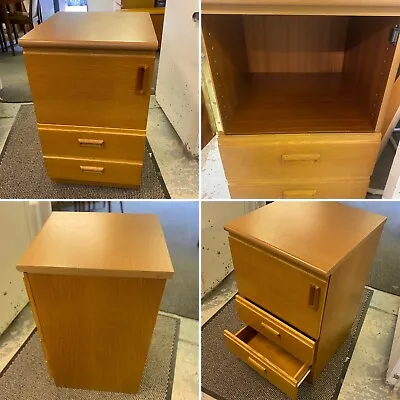 £95 • Buy MCM Teak Veneer Locker Style Wooden Cupboards Drawers Office Cabinets Bedsides