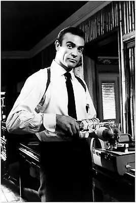 James Bond 007 Poster - Sean Connery - Martini Print • $24.99