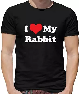 I Love My Rabbit Mens T-Shirt - Hare - Pet - Pets - Bunny - Animal - Gift • £13.95