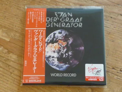 Van Der Graaf Generator:  World Record  Japan SHM CD Mini-LP TYCP-80014 [QU • $40