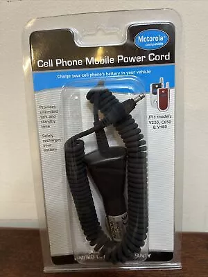 Motorola Compatible Cell Phone Car Charger Fits C650 V180 And V220 Vintage • $7.99