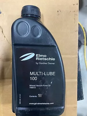 Elmo Rietschle 7502126000 Multi-Lube Mineral Vacuum Pump Oil 1 Liter • $17