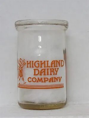 TRP12oz Milk Bottle Highland Dairy Co Bloomfield CT SOUR CREAM COTTAGE CHEESE 41 • $29.99