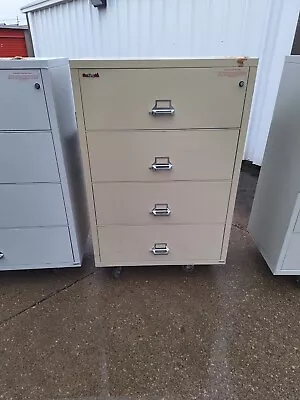 FireKing 4-Drawer 38  Wide Lateral File Cabinet With KEY 53Hx38Wx 21D • $1199