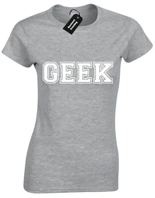 Geek Ladies T Shirt Novelty Sheldon Cooper Penny Rubix Science Gamer Hacker Pc • £7.99