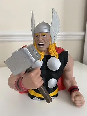 Marvel Thor Bust Hard Plastic Money Box Piggy Bank With Stopper • £24.99